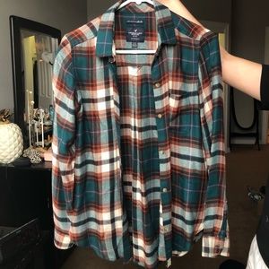 american eagle boyfriend fit flannel